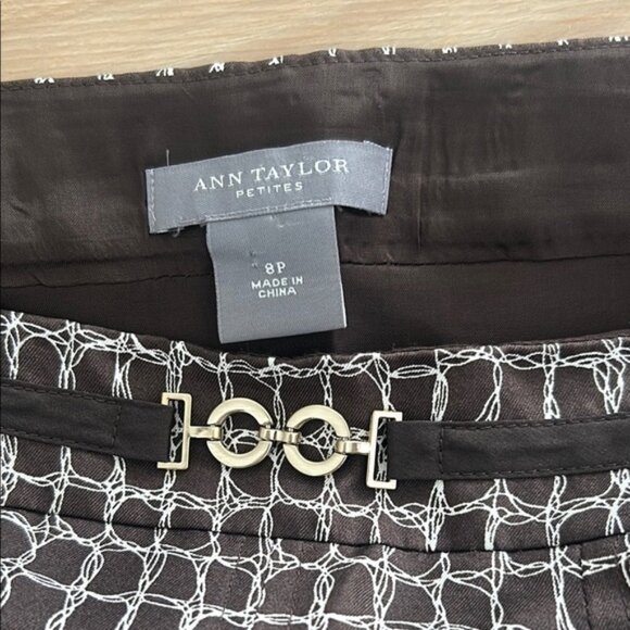 Ann Taylor Black and White A-line Mini Skirt - Picture 2 of 5